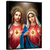 Quadro Sagrado Coração de Jesus e o Imaculado Coração de Maria 64x48cm