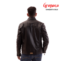 Campera de Cuero Legitimo Hombre Oslo Roate - tienda online