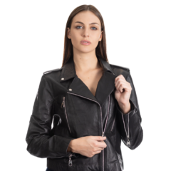 Campera Victoria Ates Vaneo De Cuero Legitimo Negro en internet