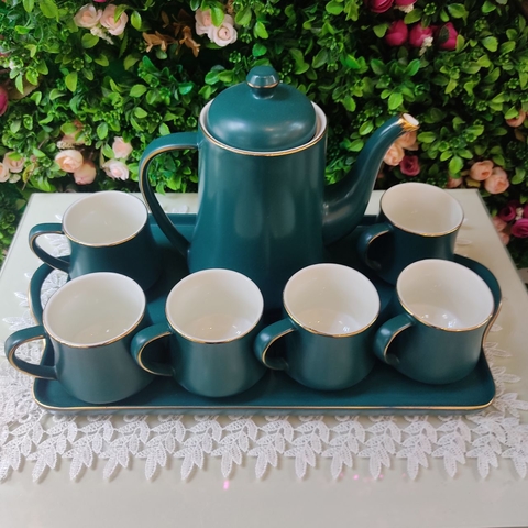 Jogo 4 Xícaras Chá em Porcelana com Pires Flower Colorido 200 ml Wolff -  Casa Goianita