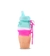 SILICONA UNICORNIO HELADO CELESTE FLEXIBLE 450ml