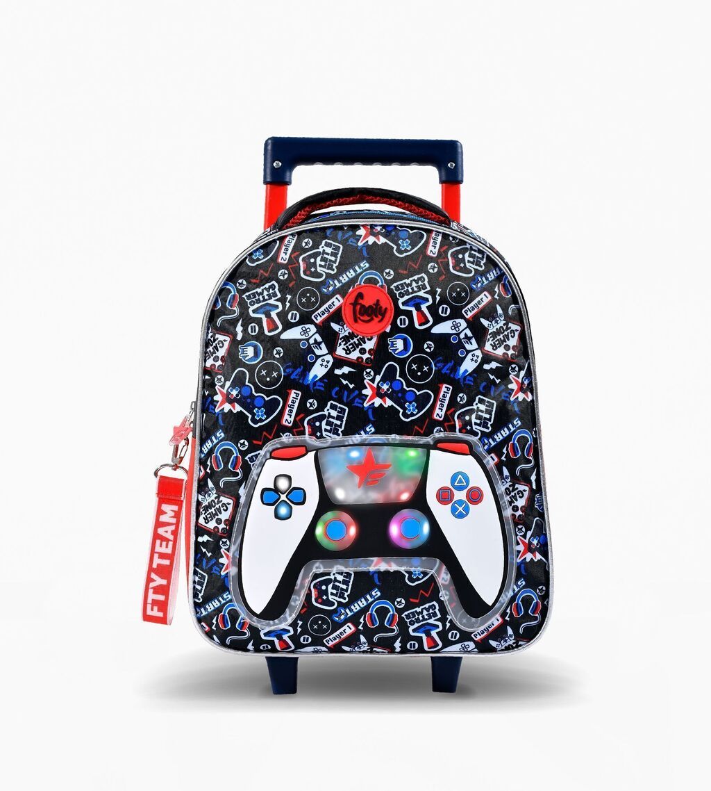 Mochila Escolar Con Carro 14 con Luz joystick