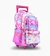 MOCHILA CARRO 18″ RAINBOW BATIK FUCSIA CON LUZ LED - comprar online