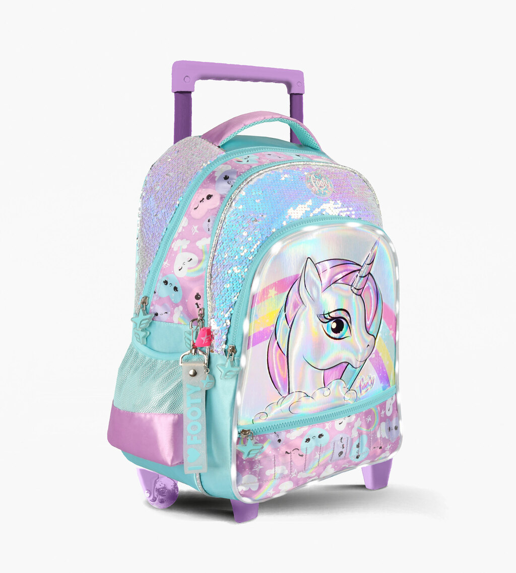 Mochila Carro Footy 18 pulgadas UNICORNIO