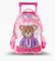 MOCHILA CARRO 18″ TEDDY ROSA CON LUZ LED