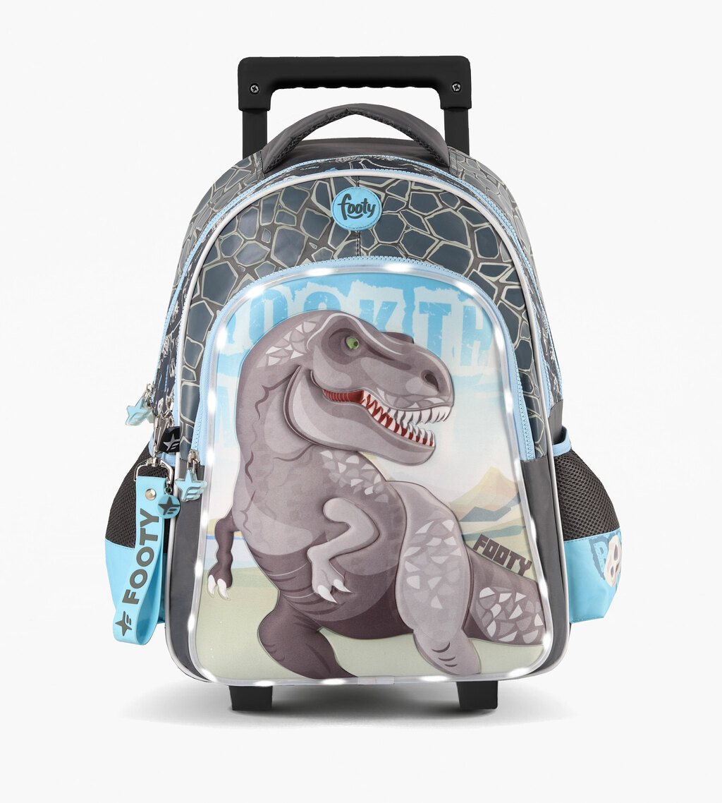 Mochila Escolar Carro 18 con Luz dinosaurio