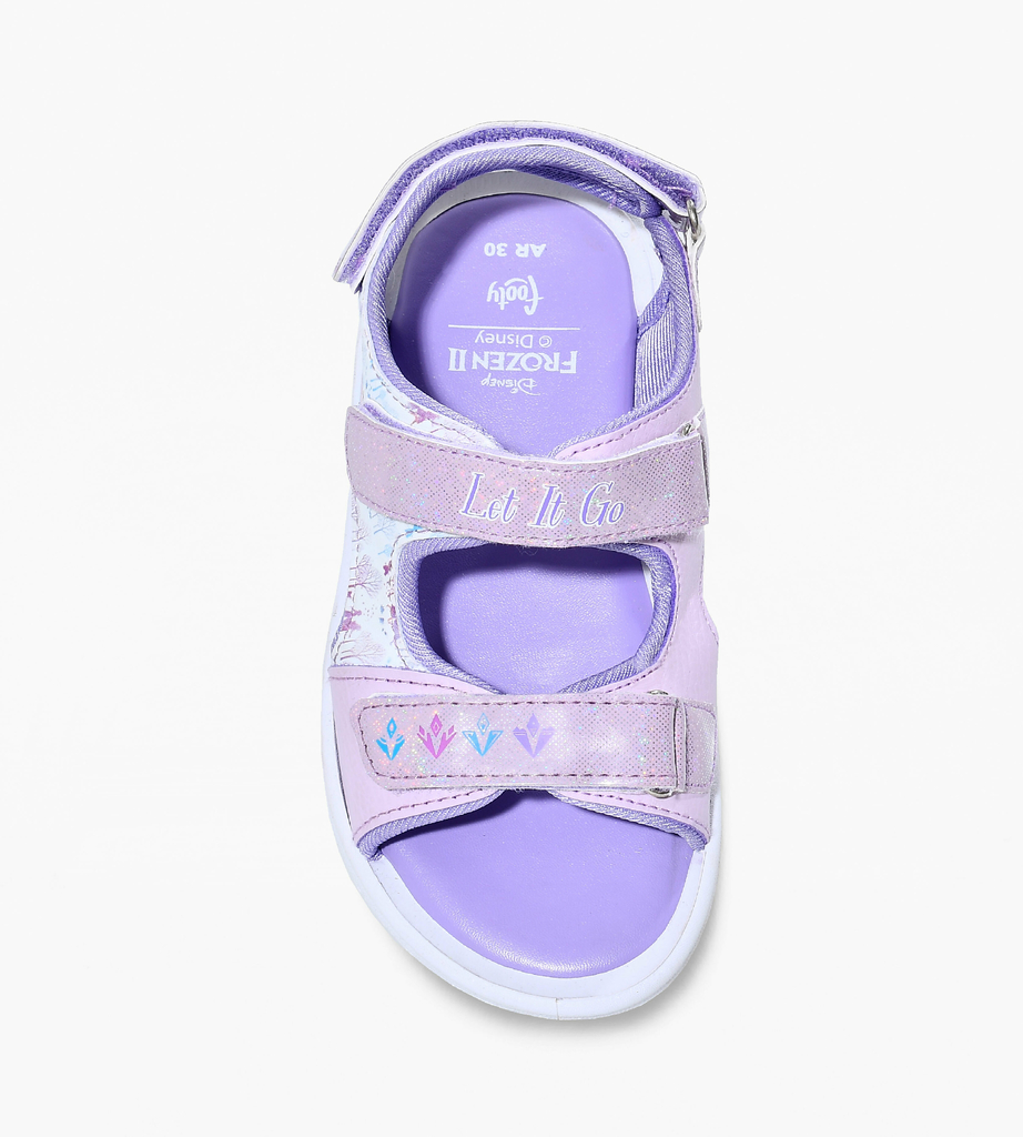 SANDALIA FROZEN LET IT SNOW LILA CON LUZ AL PISAR T.26 32
