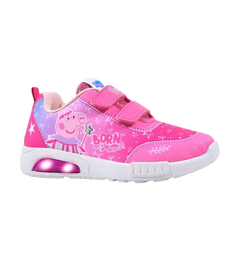 zapatilla peppa pig footy fucsia luz al pisar