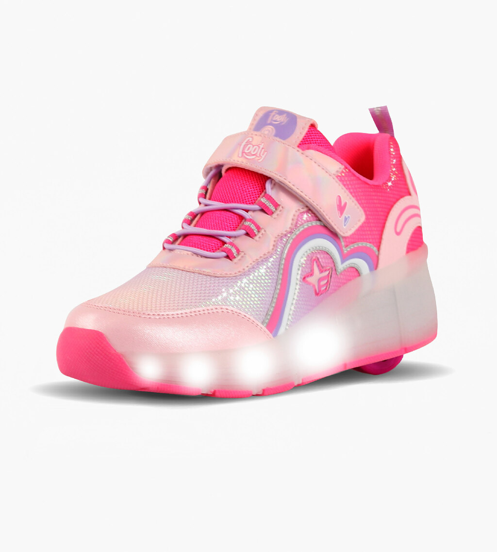 ZAPATILLAS ROLLER FOOTY CON LUCES LED RECARGABLE