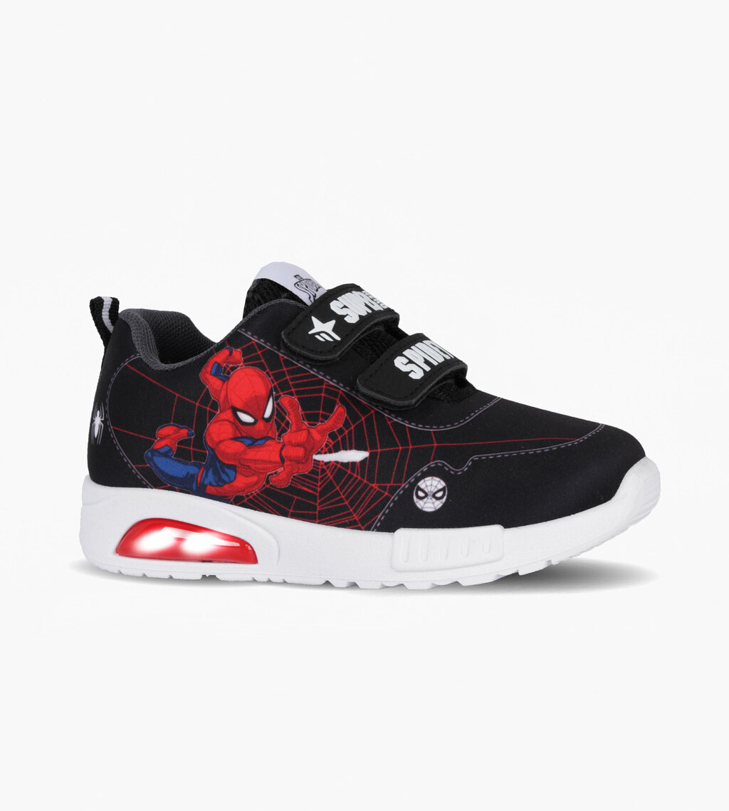 ZAPATILLA POP SPIDERMAN SENSE NEGRO CON LUZ AL PISAR T.26 32
