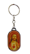 Chaveiro Oval Sagrado Coração de Jesus - Padre Reus
