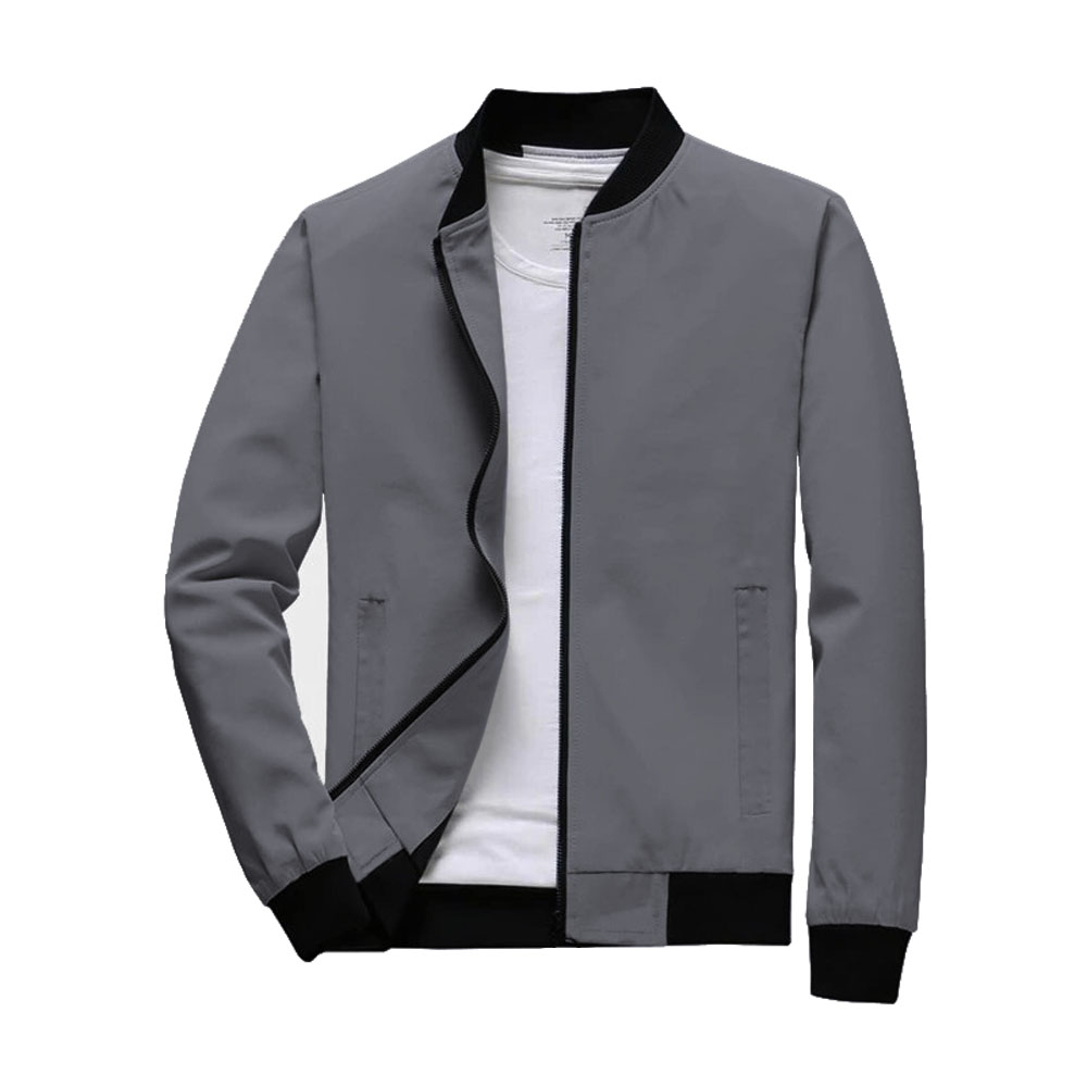 Jaqueta bomber cheap cinza