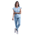 Scrub Comfy Feminino - Azul Bebê - RS Têxtil