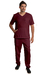Camisa Hospitalar Bolso Canguru Masculina – Vinho - comprar online