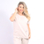 Scrub Gola Redonda Feminino - Palha