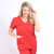 Scrub Básico Feminino - Vermelho