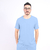 Scrub Gola Redonda Masculino - Azul Bebê