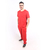 Scrub Gola Redonda Masculino - Vermelho - comprar online