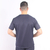 Camisa Hospitalar Bolso Canguru Masculina – Azul Marinho na internet
