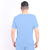 Camisa Hospitalar Bolso Canguru Masculina – Azul Bebê na internet
