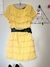 Vestido Amarelo com Babados H&M na internet