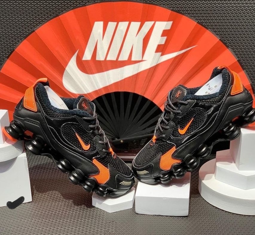 Nike 12 Molas 2021 Preto com laranja - JF Imports