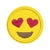 Patch Termocolante Emoji Apaixonado - 5,70 x 5,70 cm