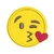 Patch Termocolante Emoji Mandando Beijo - 5,70 x 5,70 cm