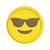Patch Termocolante Emoji Óculos Escuros - 5,7 x 5,7 cm