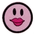 Patch Termocolante Emoji beijo rosa - 5,0 x 5,0 cm