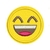 Patch Termocolante Emoji Feliz com Olhos Fechados - 5,7 x 5,7 cm