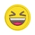 Patch Termocolante Emoji Feliz com Olhos Fechados - 5,7 x 5,7 cm