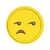 Patch Termocolante Emoji Desconfiado Insatisfeito - 5,7 x 5,7 cm