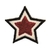 Patch Termocolante Estrela Vermelha - 4,0 x 4,0cm