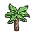 Patch Termocolante Coqueiro de praia - 4,3 x 3,9cm