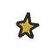 Patch Termocolante Estrela dourada - 1,6 x 1,4cm