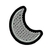Patch Termocolante Lua em Paete - 4,7 x 4,1cm