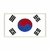Patch Termocolante Bandeira Coréia do Sul - 4,50 x 7,60cm