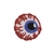 Patch Termocolante Olho Saltado Vermelho e Azul - 3,5 x 3,5 cm