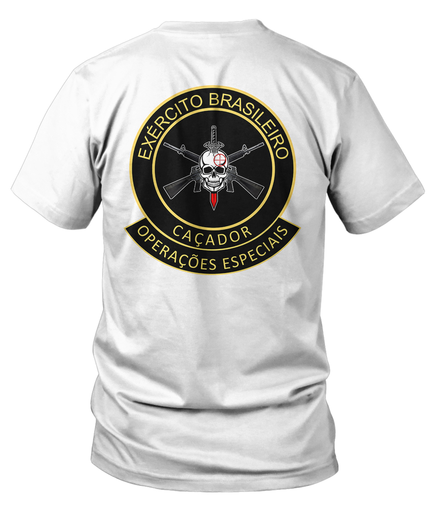 CAMISETA BRANCA TEMA: RESERVISTA EXÉRCITO BRASILEIRO