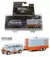 1972 Ford Club Wagon Van Gulf com Trailer - Greenlight - Hitch & Tow na internet