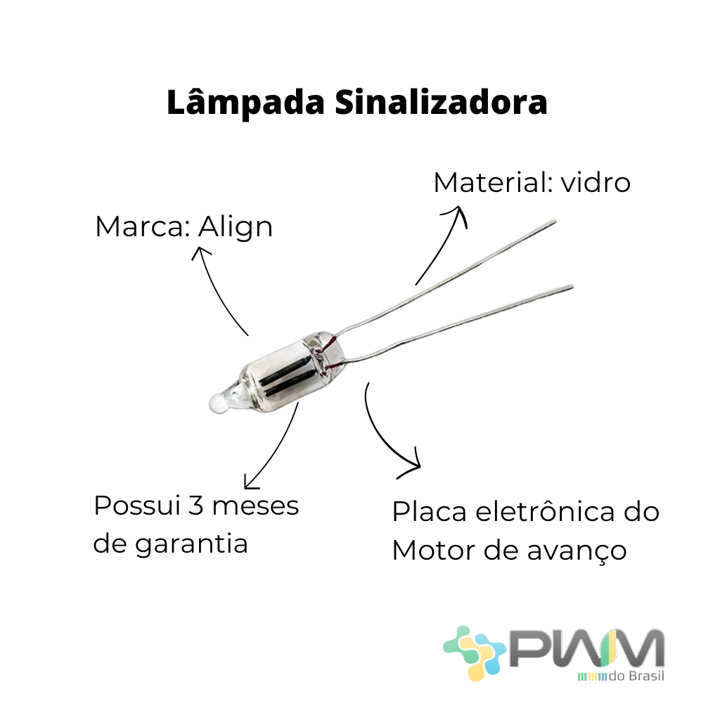Lâmpada Sinalizadora Placa Align - PWM do Brasil