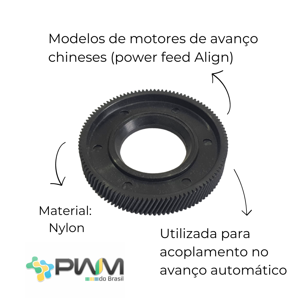 Engrenagem de Nylon Align Paralelo - PWM do Brasil