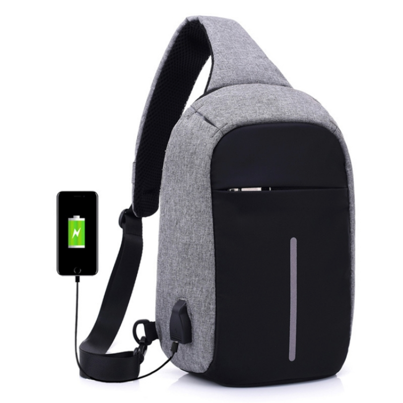 Mochila/Bandolera Antirrobo Con USB