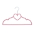 Cabides Infantil Aveludado Coração rosa 5 Unidades Clingo - comprar online