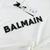 T Shirt Premium Balmain Paris Logo flocado branca n176