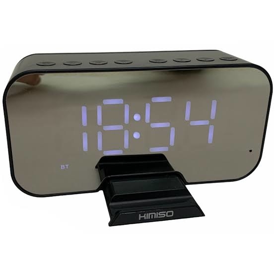 Rádio relógio digital despertador e caixa de som bluetooth kimiso m
