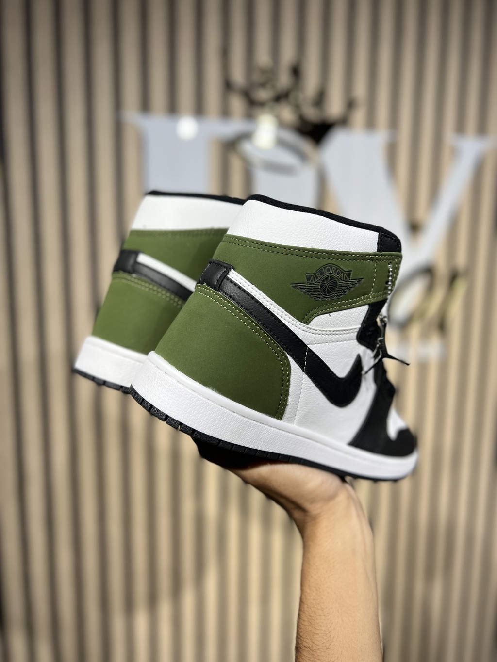 Air jordan verde militar hot sale