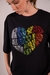 T-shirt Coração Strass Color na internet