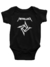 Body Bebê Metallica Preto